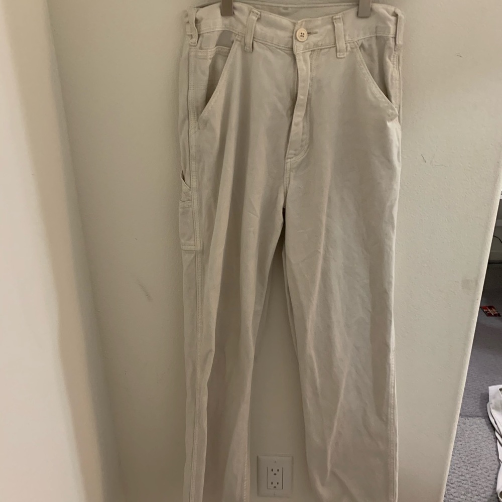 White carpenter pants from Brandy Melville